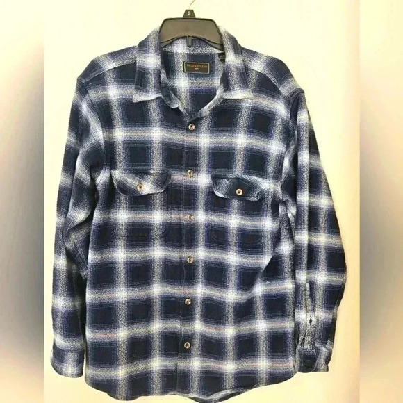 Field & Stream 100% Cotton 100% Algogon Flannel Shirt Size Large EUC - Picture 1 of 7